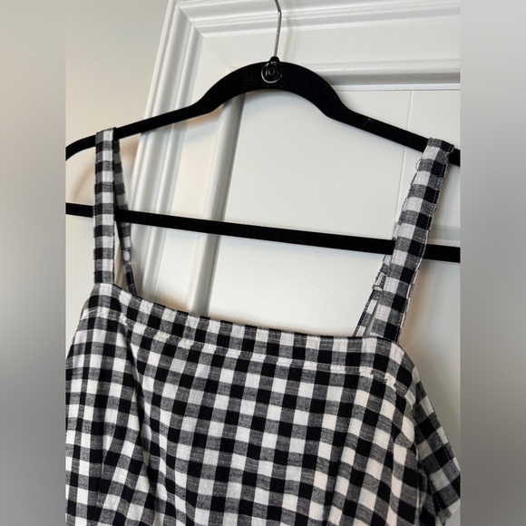 Abercrombie & Fitch Black and White Plaid Dress with Pockets, size Small - Picture 3 of 10